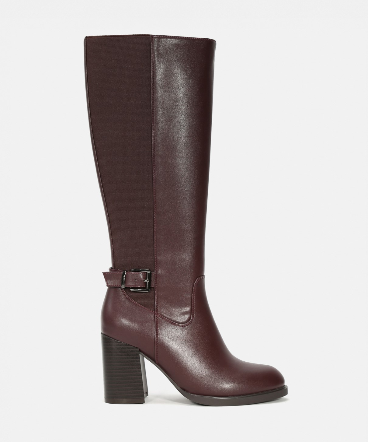 Botas altas tacón hebilla image number null